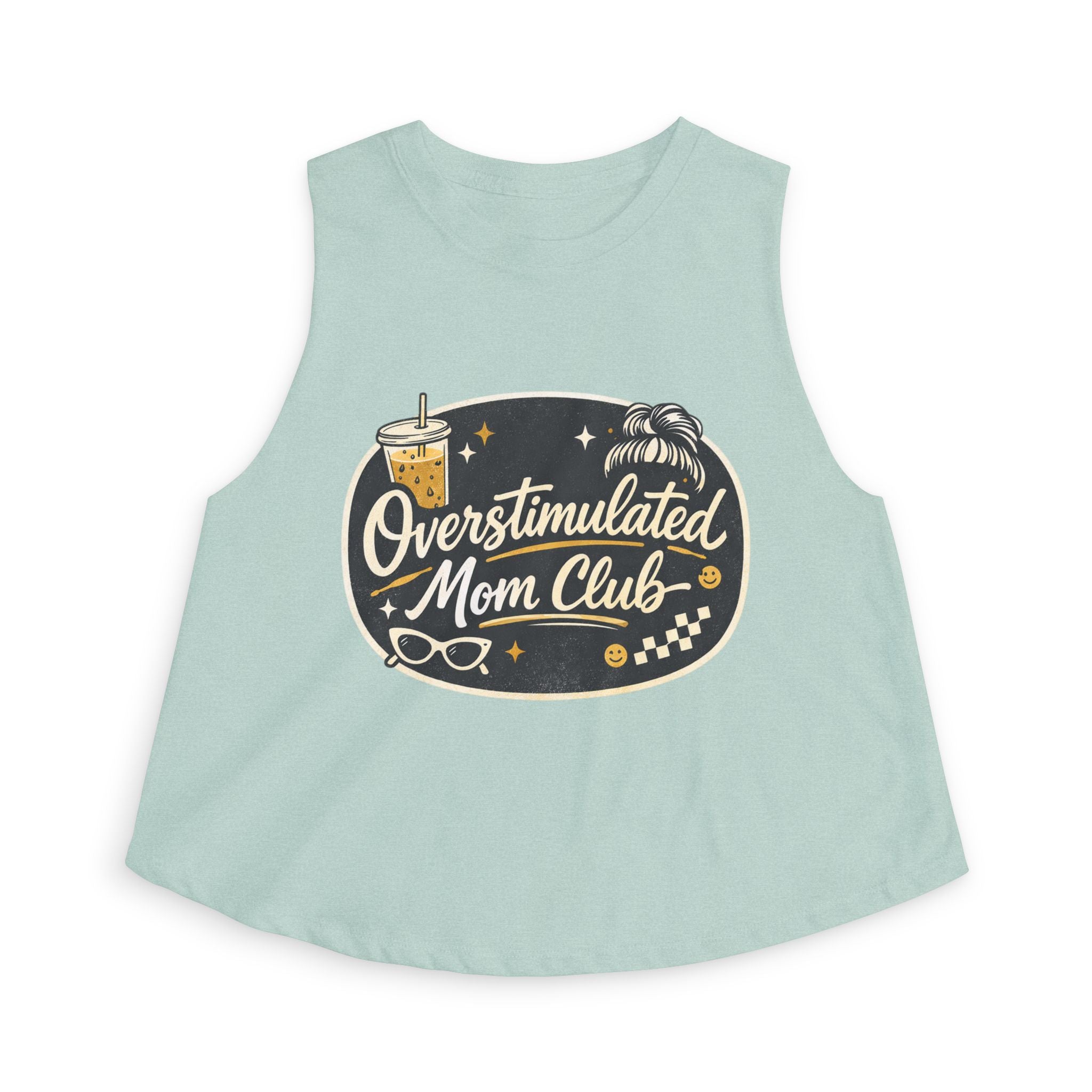 Overstimulated Mom Club Crop Tank