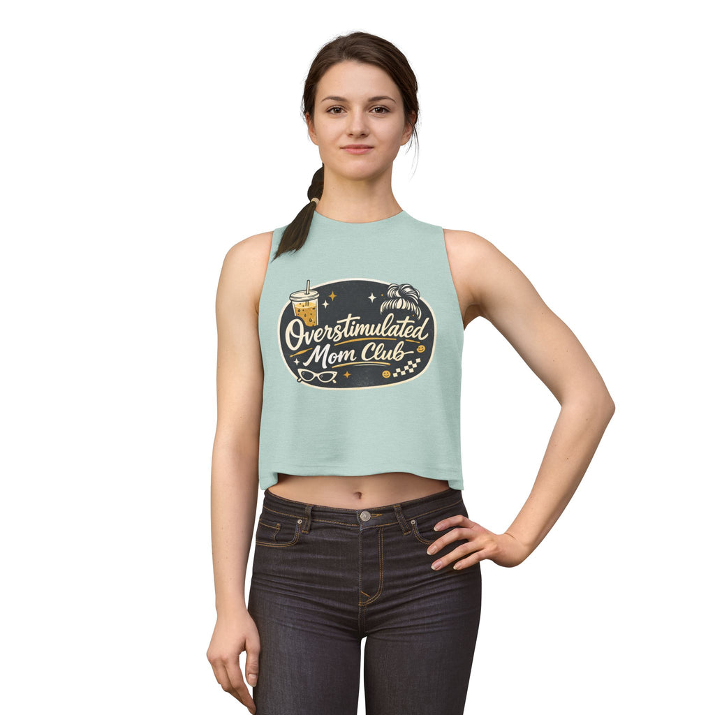 Overstimulated Mom Club Crop Tank