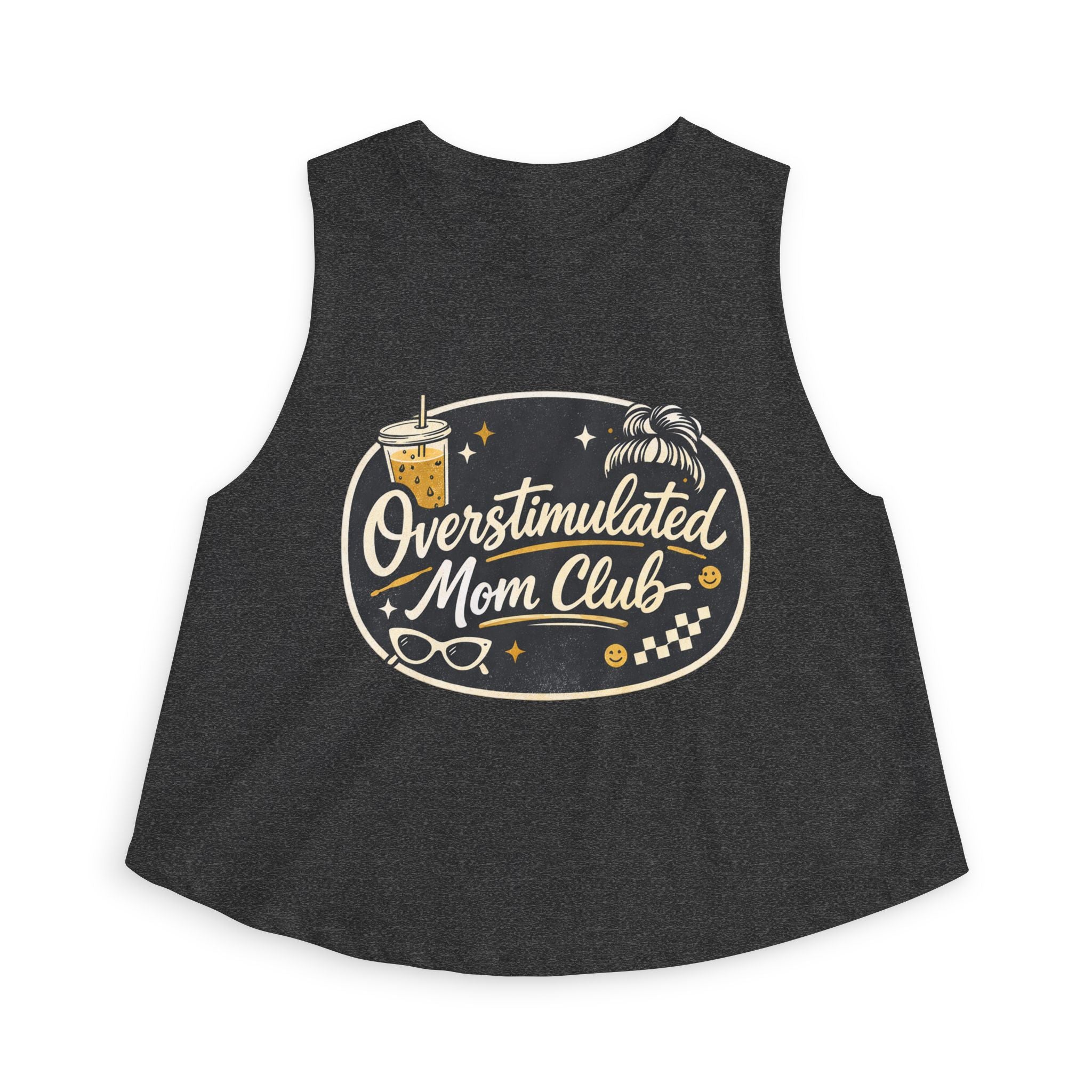 Overstimulated Mom Club Crop Tank