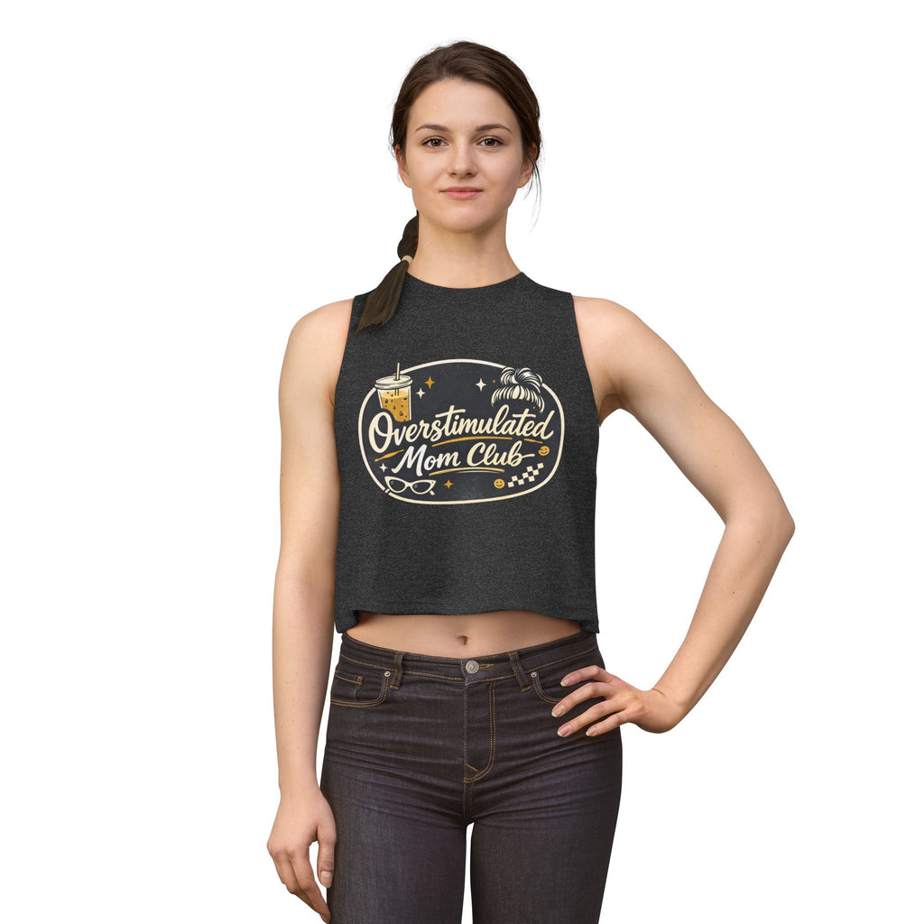 Overstimulated Mom Club Crop Tank
