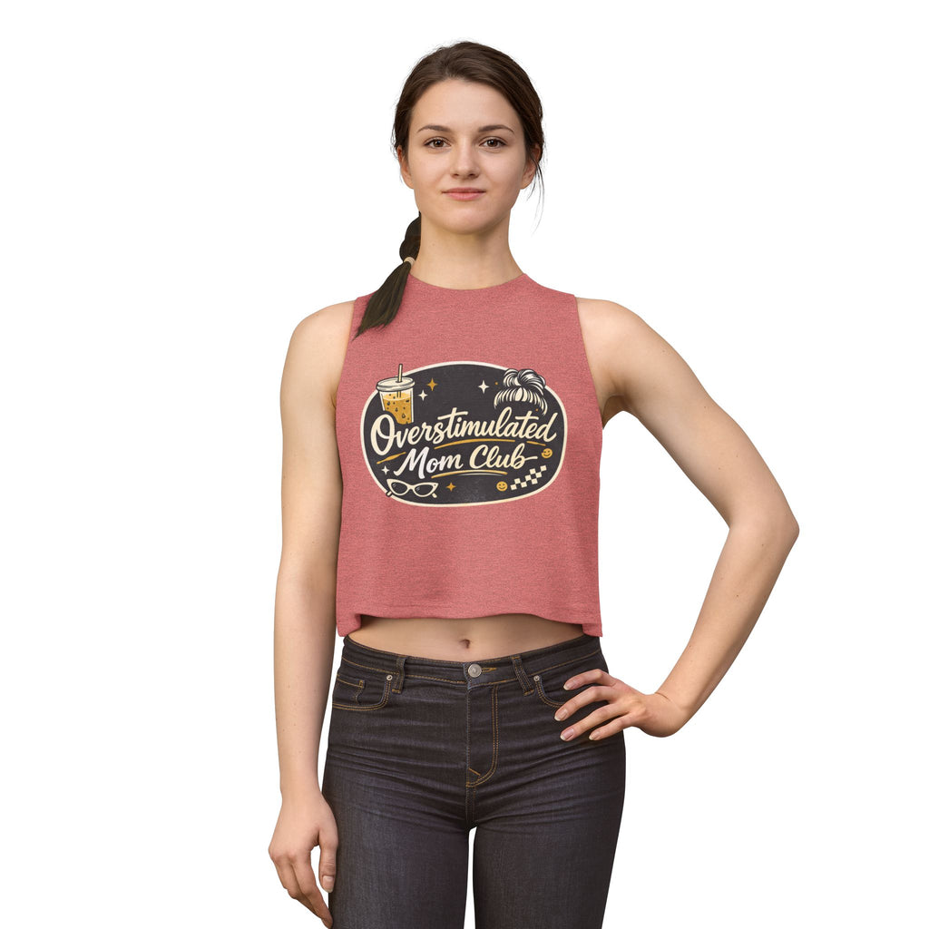 Overstimulated Mom Club Crop Tank